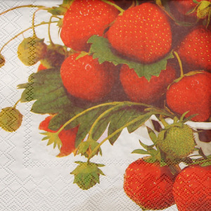 [공방아저씨1960]  딸기 냅킨G-082 (33*33cm) 2장