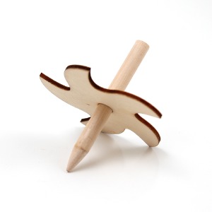 [아이디네109] 나무팽이 바람개비 팽이심 우드 밑그림 그리기 만들기 스피너 DIY 미술수업 집콕놀이 팽이