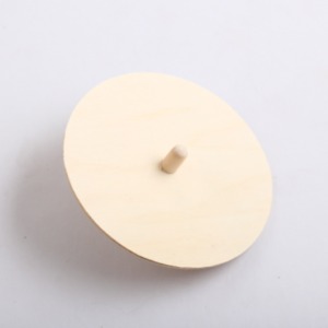 [아이디네122] 나무팽이 원형 8cm 무지 우드 그리기 만들기 스피너 미술수업 집콕놀이 팽이