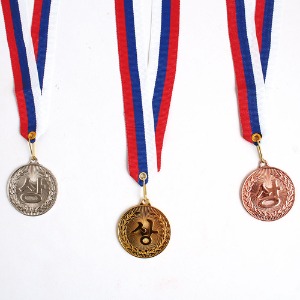 [아이디네72] 상메달 금메달 은메달 동메달 1개 메달 끈 운동회 체육대회 우승 기념 칭찬 행사 목걸이 줄 어린이