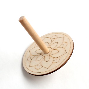 [아이디네111] 나무팽이 연꽃단청 팽이심 우드 밑그림 그리기 만들기 스피너 DIY 미술수업 집콕놀이 팽이