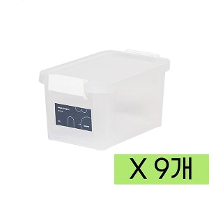 [두루네979] 심플 스텝 리빙박스 6L x 1box (9개)