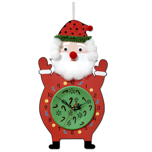 [짱짱네2593] 크리스마스 산타 벽걸이시계 만들기