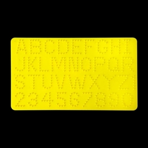 [공방아저씨2343] 알파벳 숫자모양판 25x14cm 5mm용 (비즈 별도 구매) (자당사이즈:약2.5x3cm )