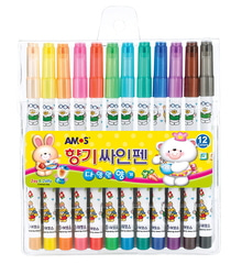 [문구네1392] 12색 향기싸인펜