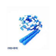 [문구네2843] 김수열줄넘기/성인용색동 K-300(흰색+파랑)