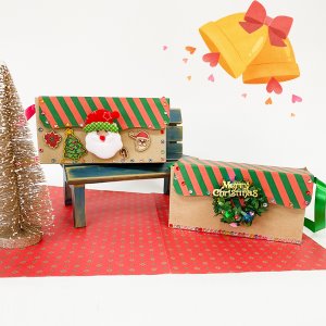 [흙놀이네6337] 크리스마스 선물 가방 꾸미기-1인세트(2종 중 택1)