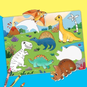 [하하네1405] 공룡 퍼즐 (활동지 포함) /공룡색칠 /공룡도감