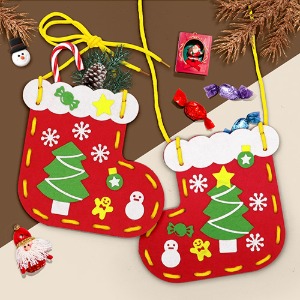 [하하네1512] 펠트 가방 만들기 - 크리스마스 양말