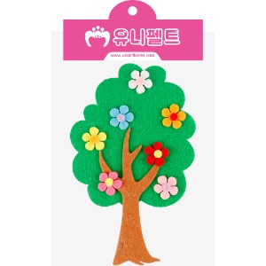 [아트공구][유니네5359]3500 펠트 꽃나무 신형 초록/연두