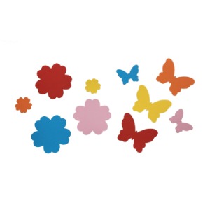 [해피네077]꽃과 나비(종이)(4종택1)/봄 환경구성