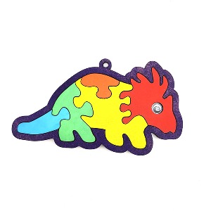 [용공방 568] 우드 색칠 퍼즐-미니공룡1