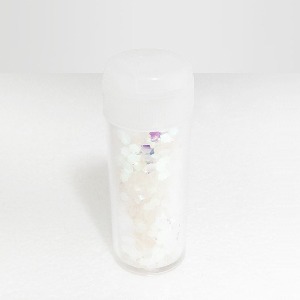 [용공방 722]  꽃 모양 반짝이-흰색