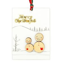 [개똥이네750]크리스마스 소원카드(5인세트)-눈사람